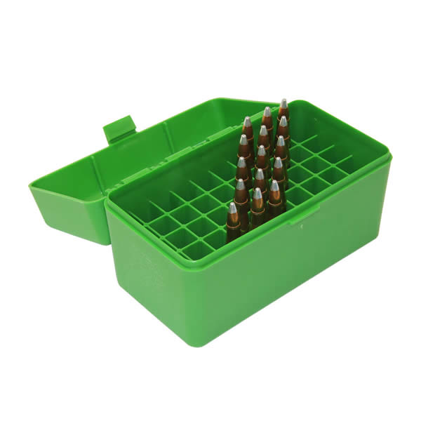MTM RIFLE AMMO CASE(RMLD-50-10) FLIP TOP