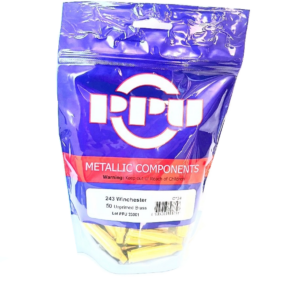 PPU 243 WIN UNPRIMED BRASS (50)